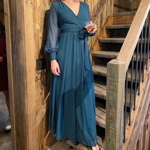 Baltic Born Lydia Hunter Green Maxi Dress Size SMALL